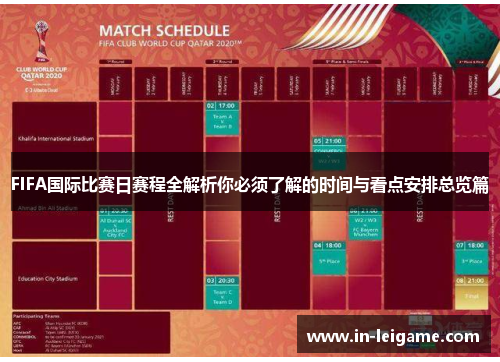 FIFA国际比赛日赛程全解析你必须了解的时间与看点安排总览篇 FIFA国际比赛日赛程全解析你必须了解的时间与看点安排总览篇